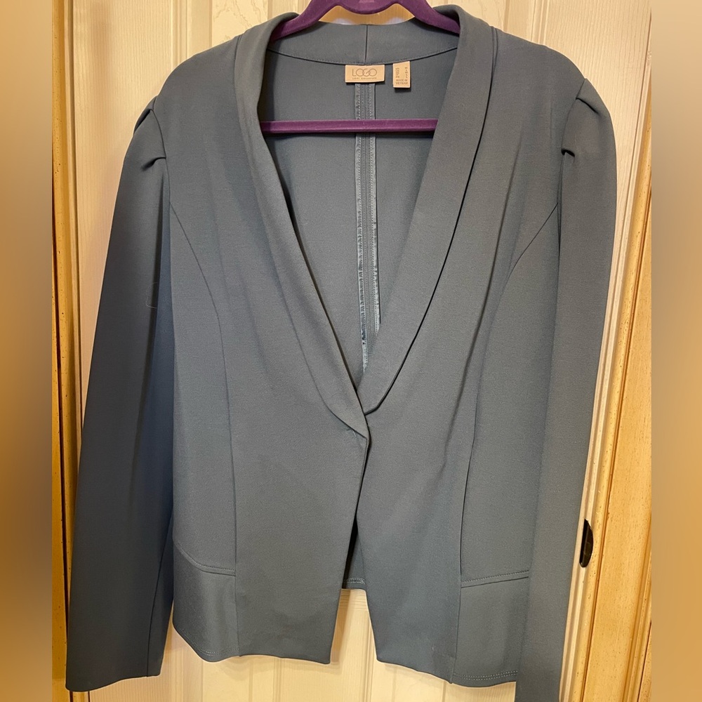 LOGO by Lori Goldstein blue jacket